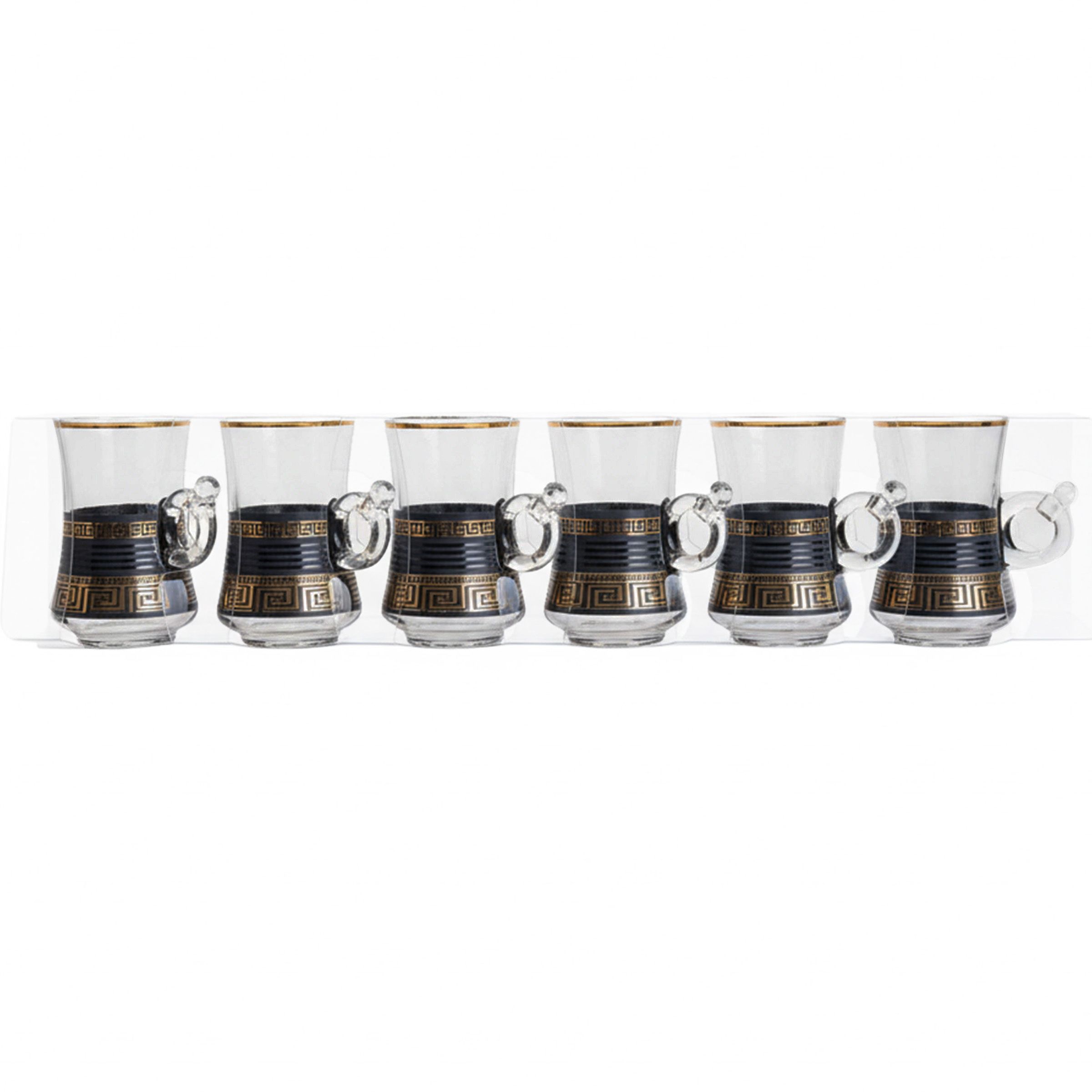Glass Tea Cup Set 6Pcs 025-6FGD-39