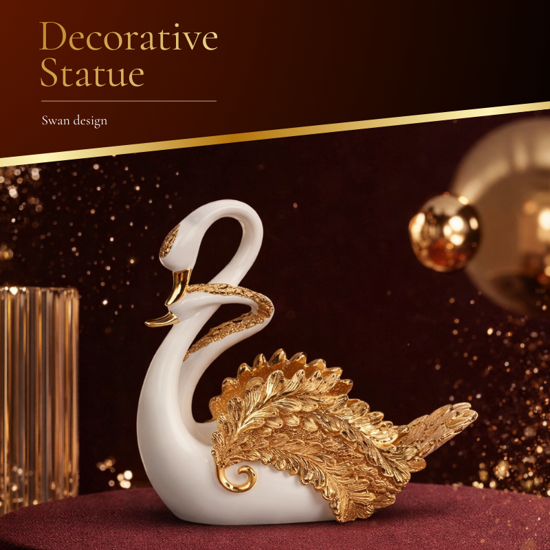 Decorative Statue Swan Design