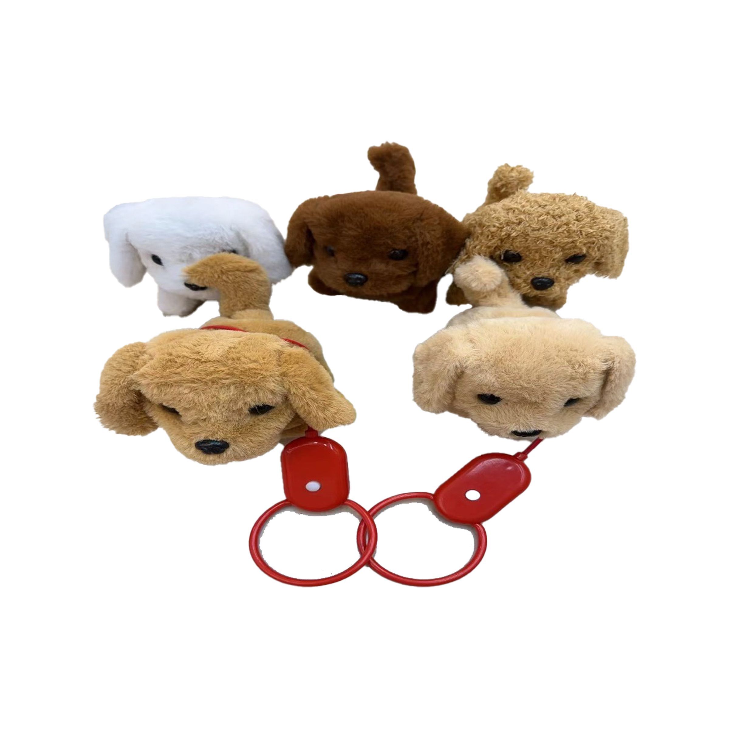Toy Dog With Leash (mix 5 colors) ET Dog-S4