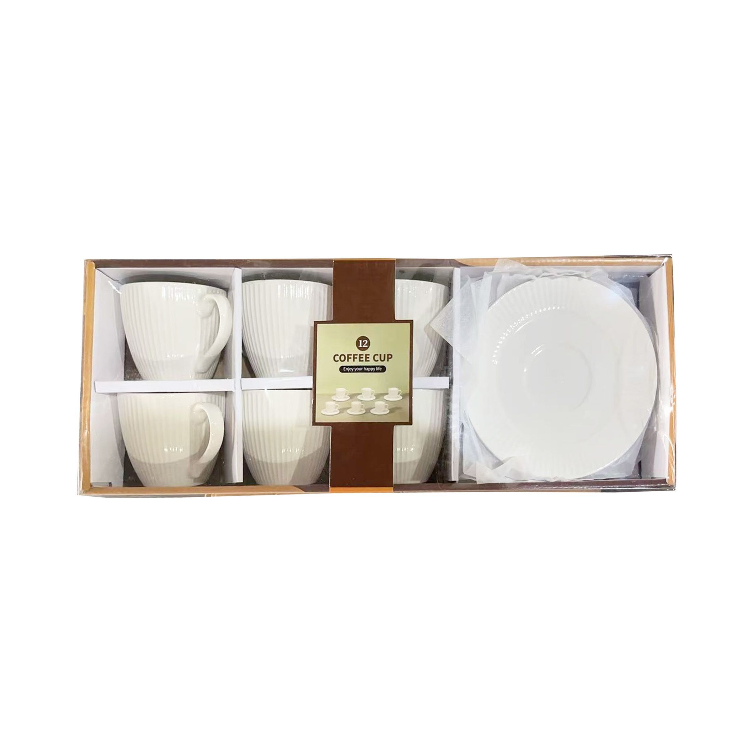 Coffee Cup Set 6Pcs Cups/Saucers MTH01-01